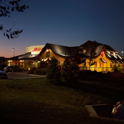 <p>Commercial outdoor landscape lighting in the Greater Dayton, OH location.</p> Photo